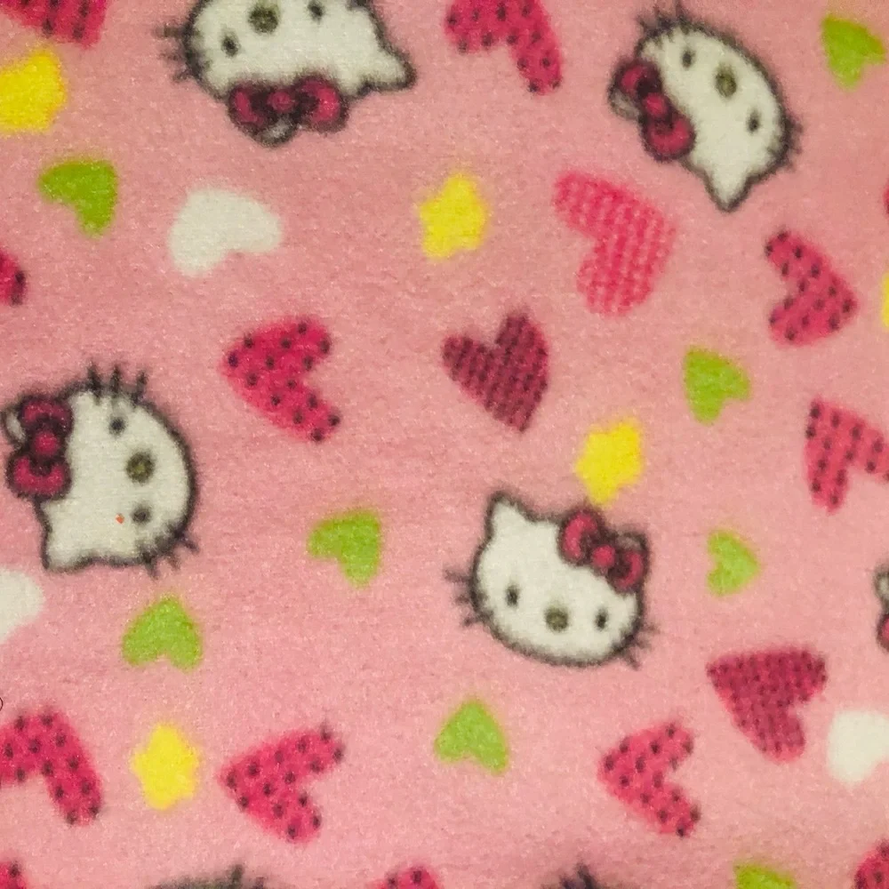 Hello Kitty Cat Dog Doll Double Fleece Blanket 19”x24”
